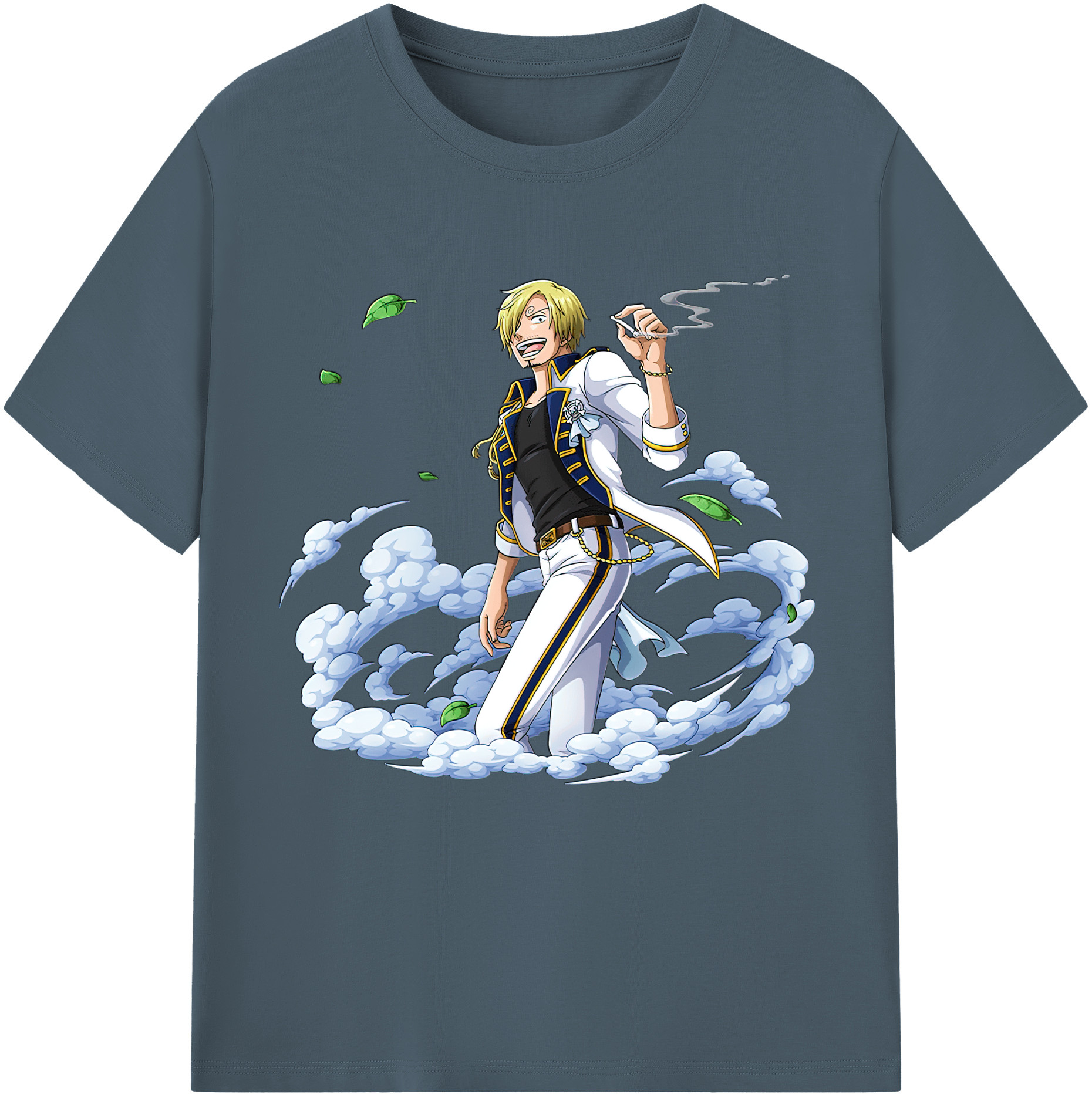ワンピース サンジ ONE PIECE Sanji 綿100％半袖Tシャツ（フロントプリント）